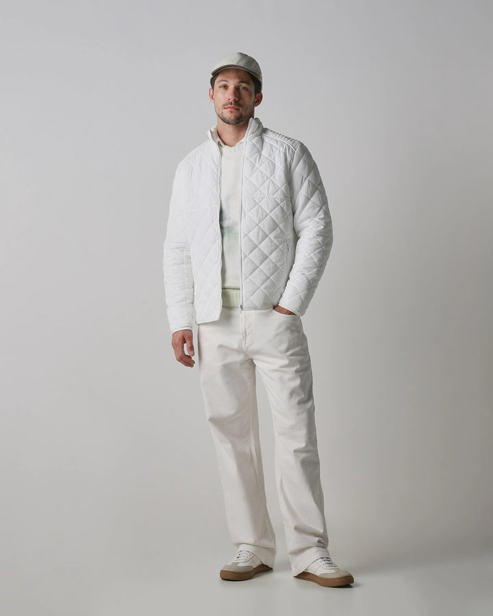 White Signature Quilted Jacket
