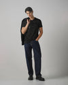 Black Graphic Plain Slim Fit T-Shirt