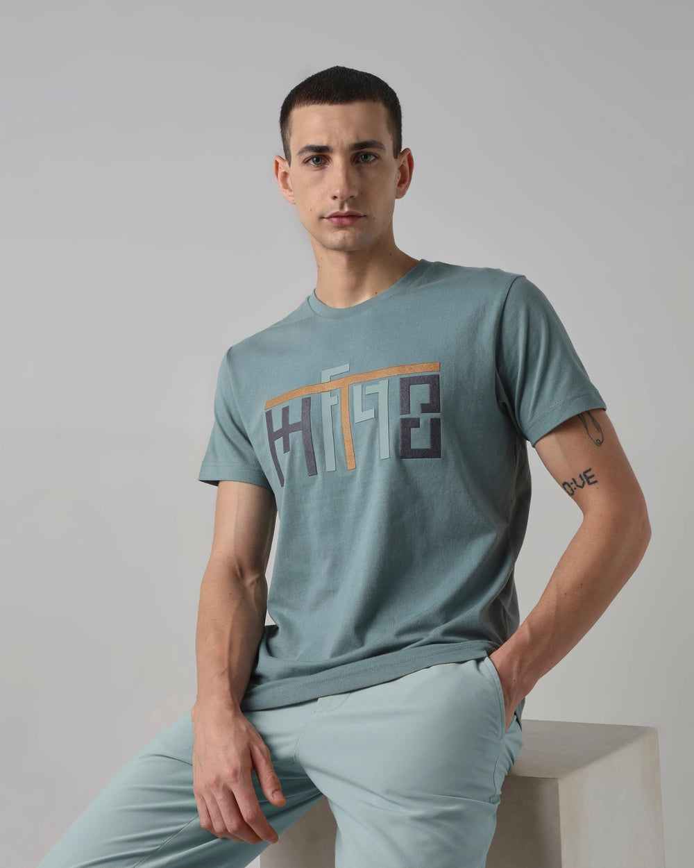 Green Graphic Print T-Shirt