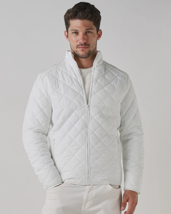 White Signature Quilted Jacket