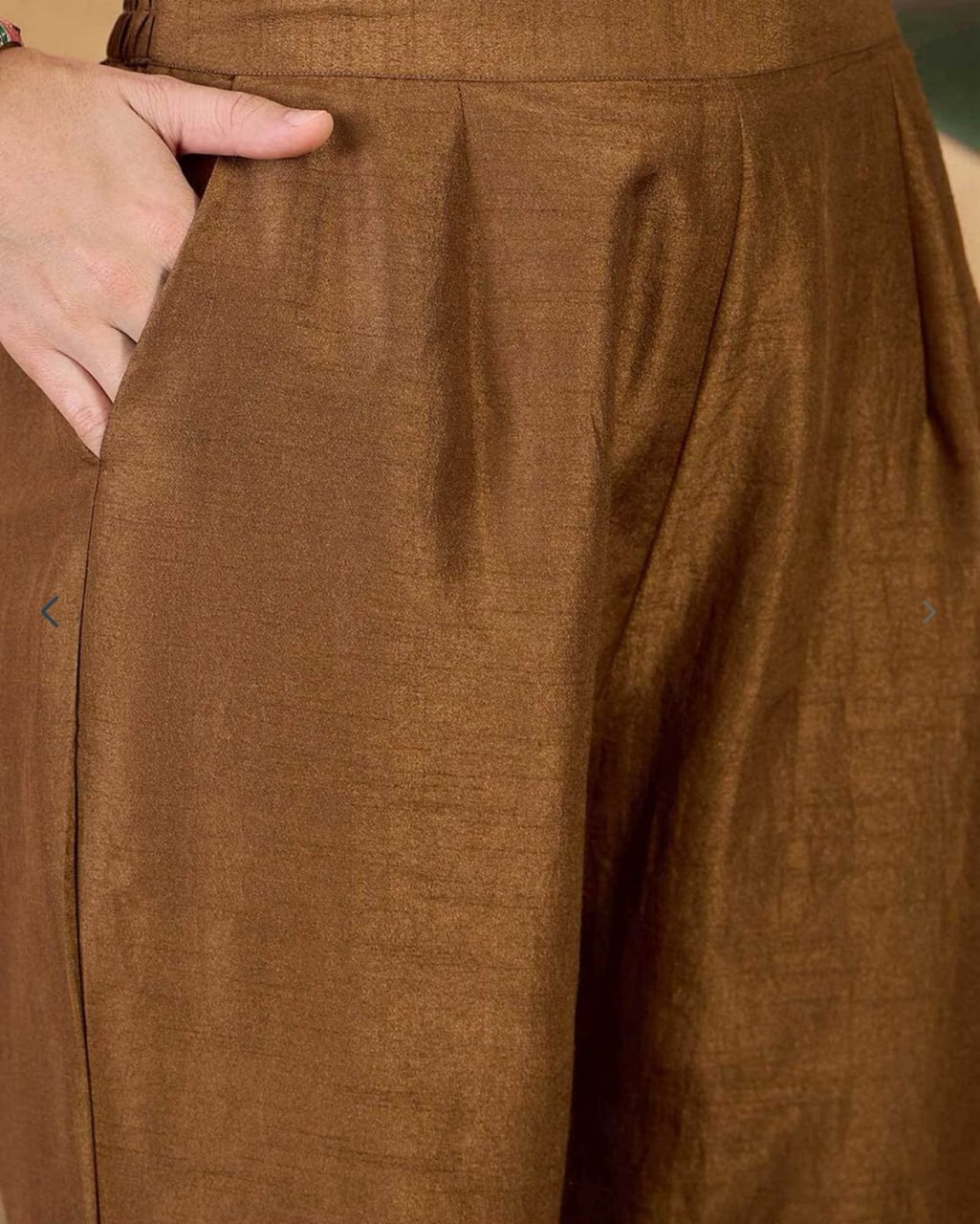 Women's Brown Embroidered Anarkali Kurta Pant & Dupatta Set